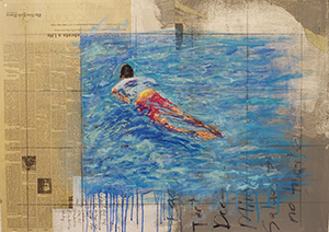 Image of the painting Swimmer by Adam Straus.